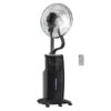 HOMCOM Ventilator schwarz Polypropylen Edelstahl Kunststoff B/H/L: ca. 44,5x44,5x135 cm