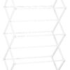 HOMCOM Wäscheständer weiß Kunststoff B/H/L: ca. 35x74x144 cm