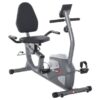 HOMCOM Liegeergometer grau Metall B/H/L: ca. 62,5x38x136 cm