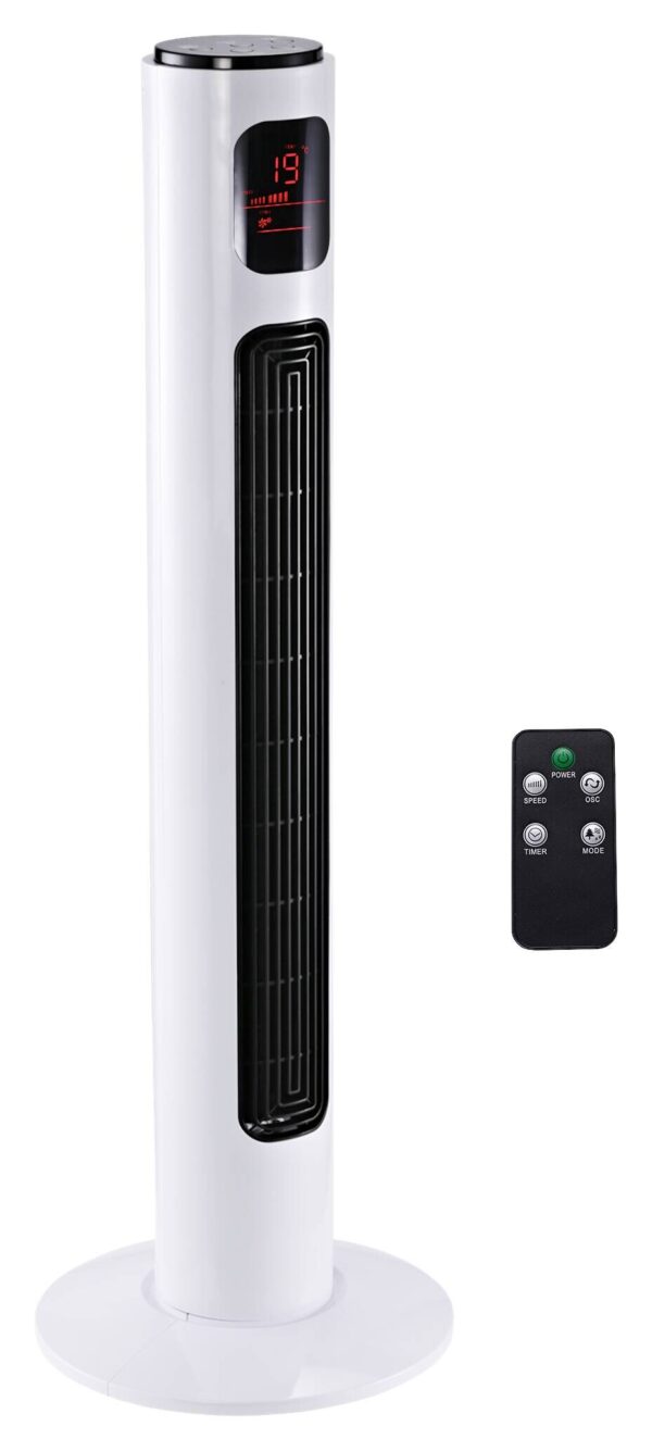 HOMCOM Ventilator schwarz Edelstahl Kunststoff Polypropylen B/H/L: ca. 32x32x96 cm HOMCOM Ventilator schwarz Edelstahl Kunststoff Polypropylen B/H/L: ca. 32x32x96 cm