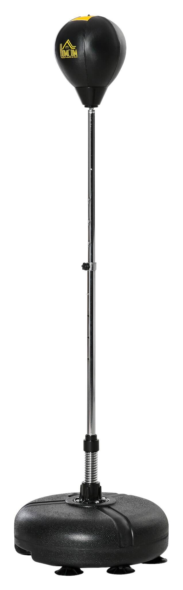 HOMCOM Punchingball Set schwarz Kunstleder B/H/L: ca. 45x151x45 cm