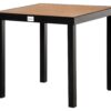 Outsunny Gartentisch natur Metall B/H/L: ca. 80x74x80 cm