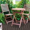 4251774950381-4 Outsunny 9er Set Terassenfliesen Balkon 30x30 cm Garten – Klickfliese Bodenbelag Innen Außen Kunststoff Braun