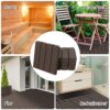 4251774950381-9 Outsunny 9er Set Terassenfliesen Balkon 30x30 cm Garten – Klickfliese Bodenbelag Innen Außen Kunststoff Braun