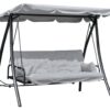 Outsunny Hollywoodschaukel grau Metall B/H/L: ca. 114x170x209 cm