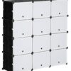 HOMCOM Regal schwarz Polypropylen B/H/L: ca. 32x125x125 cm HOMCOM Regal schwarz Polypropylen B/H/L: ca. 32x125x125 cm