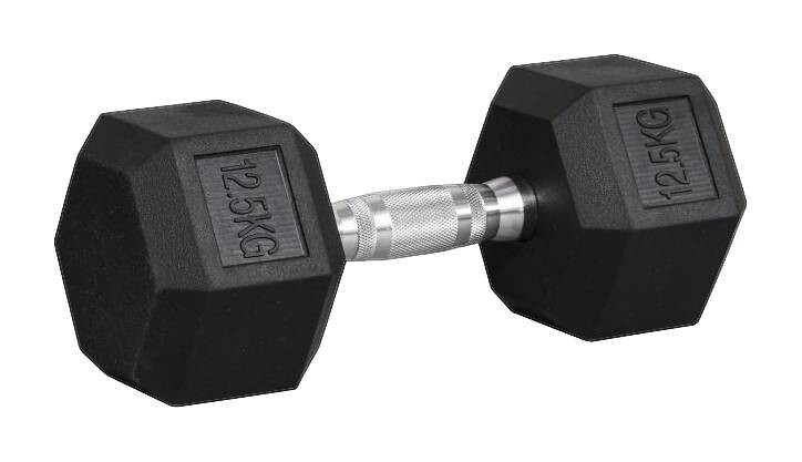 HOMCOM Hantel Gewichtstraining silber Metall B/H/L: ca. 32,6x9,9x14,8 cm