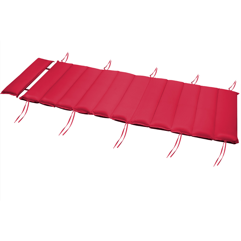 Detex Auflage Saunaliege Rot 177x58x7cm