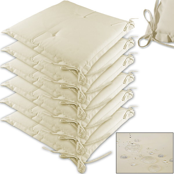 Detex Sitzkissen 6er – Set Boston Creme 43x39x5cm