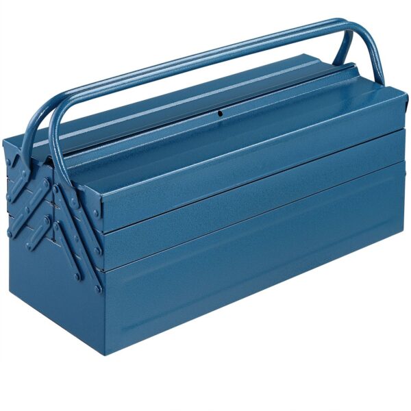 Casaria monzana Stahl Werkzeugkoffer Blau 53x20x20cm
