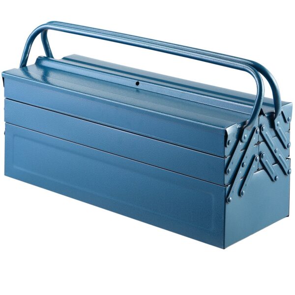 Casaria monzana Stahl Werkzeugkoffer Blau 53x20x20cm