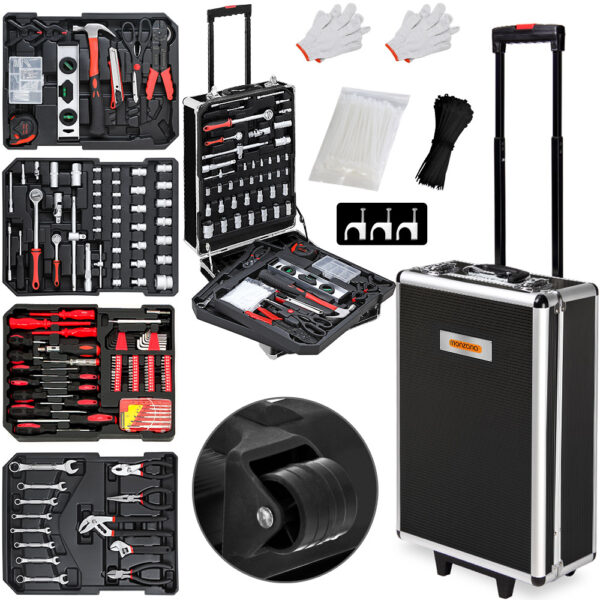 4251776934167-1 Casaria monzana Werkzeugtrolley 899 – tlg. Anthrazit