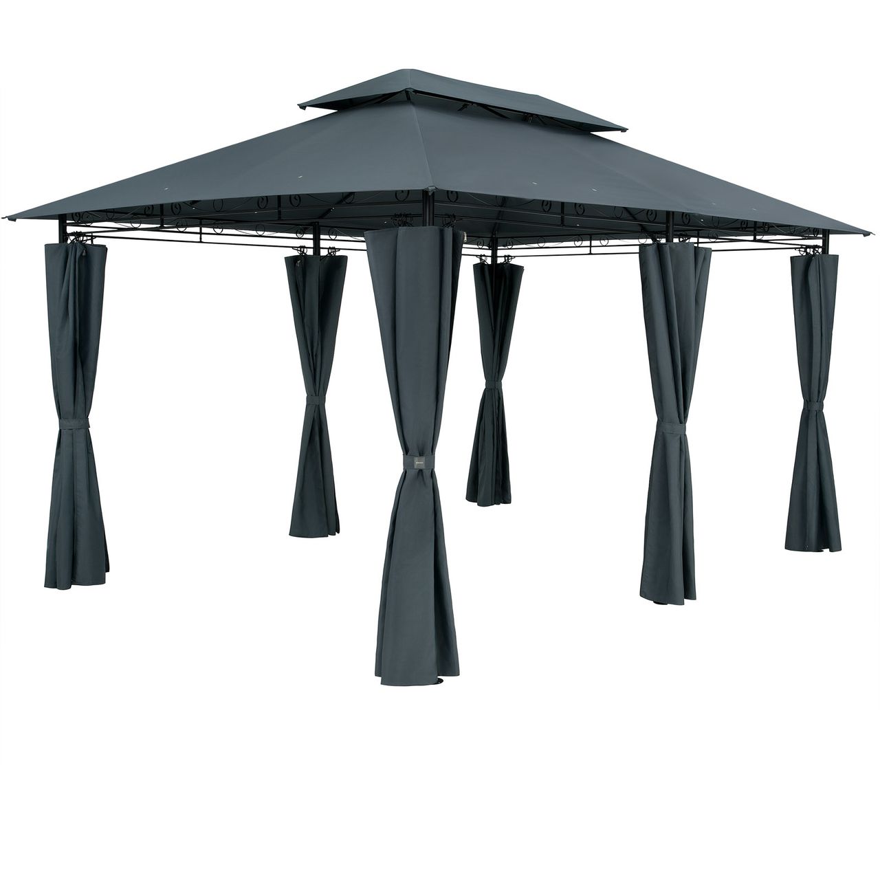 Casaria Pavillon Topas Anthrazit 3x4m UV – Schutz 50+