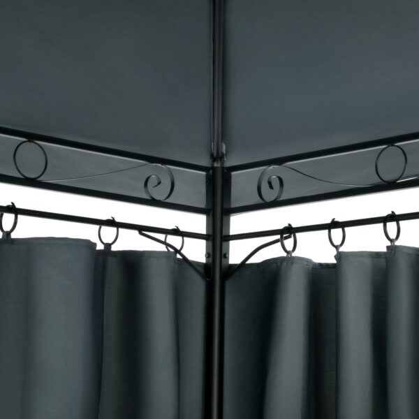 Casaria Pavillon Topas Anthrazit 3x4m UV – Schutz 50+