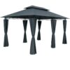 Casaria Pavillon Topas Anthrazit 3x4m UV – Schutz 50+