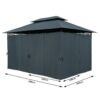 Casaria Pavillon Topas Anthrazit 3x4m UV – Schutz 50+