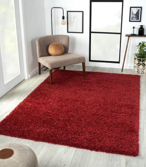 4251792200314-2 MyFlair Teppich Elodie, 160cm x 230cm, farbe Weinrot, rechteckig, florhöhe 37mm