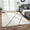 4251792201274-2 MyFlair Teppich Laure, 160cm x 230cm, farbe Weiß, rechteckig, florhöhe 37mm