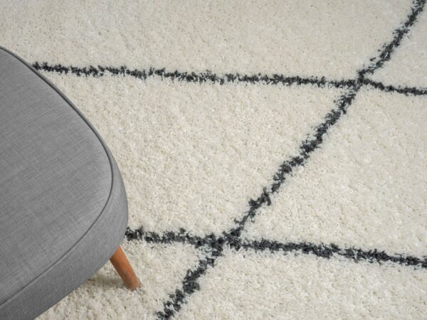 4251792201274-4 MyFlair Teppich Laure, 160cm x 230cm, farbe Weiß, rechteckig, florhöhe 37mm