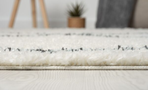 4251792201274-6 MyFlair Teppich Laure, 160cm x 230cm, farbe Weiß, rechteckig, florhöhe 37mm
