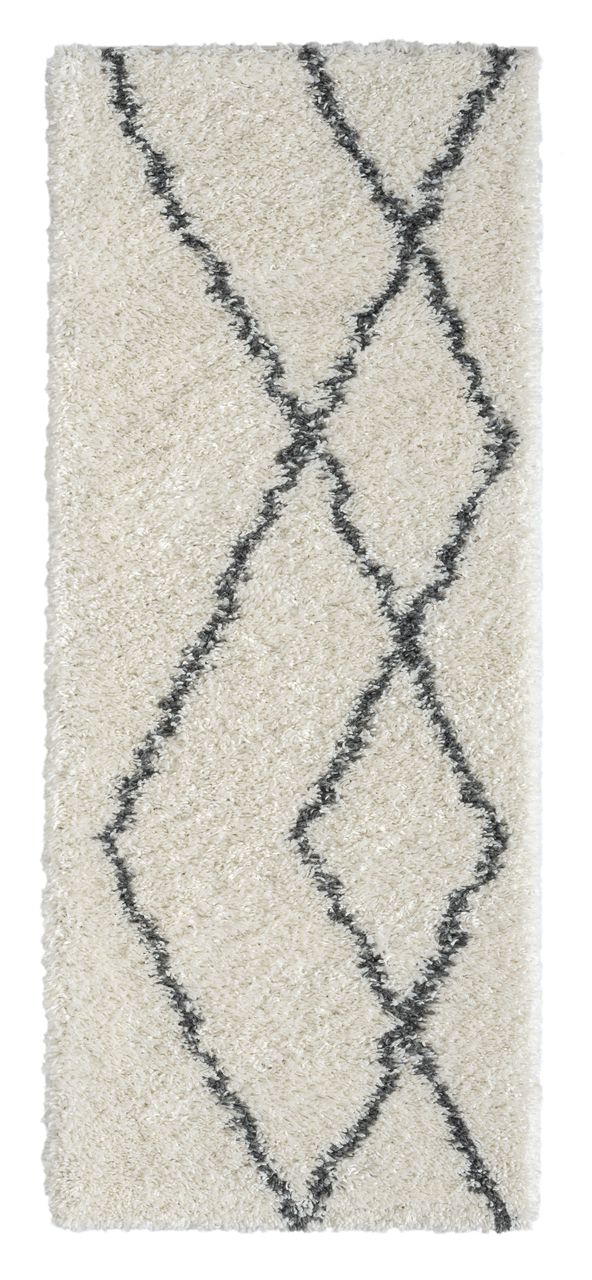 MyFlair Teppich Laure, 80cm x 200cm, farbe Weiß, rechteckig, florhöhe 37mm