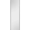 Mirrors & More Standspiegel Britt schwarz Metall B/H/T: ca. 40x160x3 cm