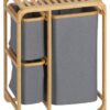 HOMCOM Wäschekorb natur B/H/L: ca. 32x50x69,7 cm