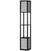 HOMCOM Stehlampe B31-321V90 schwarz Baumwolle MDF B/H/T: ca. 26x156x26 cm HOMCOM Stehlampe B31-321V90 schwarz Baumwolle MDF B/H/T: ca. 26x156x26 cm