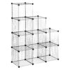 HOMCOM Regal schwarz Kunststoff B/H/L: ca. 35x35x35 cm