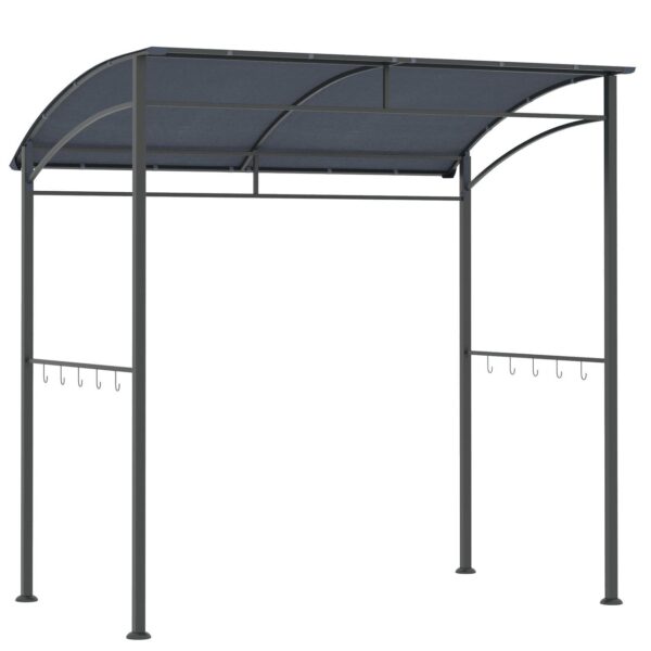 Outsunny Grillpavillon BBQ – Pavillon Grill Pavillon Gartenzelt Flammschutzdach