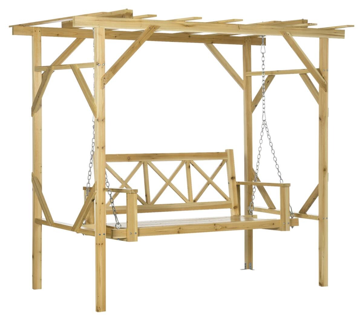 Outsunny Hollywoodschaukel mit Pergola