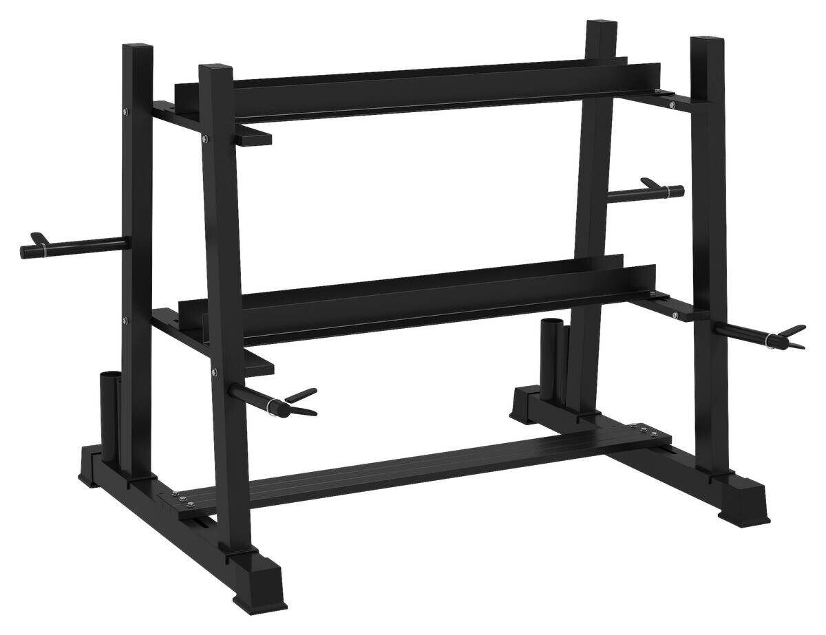 SPORTNOW Hantelständer schwarz Polypropylen B/H/L: ca. 75x131x80 cm