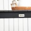 4255633550569-8 Outsunny Gartentisch Esstisch für Garten Balkontisch für 4 Personen Schwarz