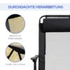4255633550927-6 Outsunny 2er – Set Klappstuhl klappbarer Gartenstuhl mit verstellbarer Rückenlehne