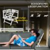 4255633551733-6 Outsunny 4tlg. Gartenmöbel – Set Balkonmöbel – Set mit Ecksofa Zweisitzer Couchtisch