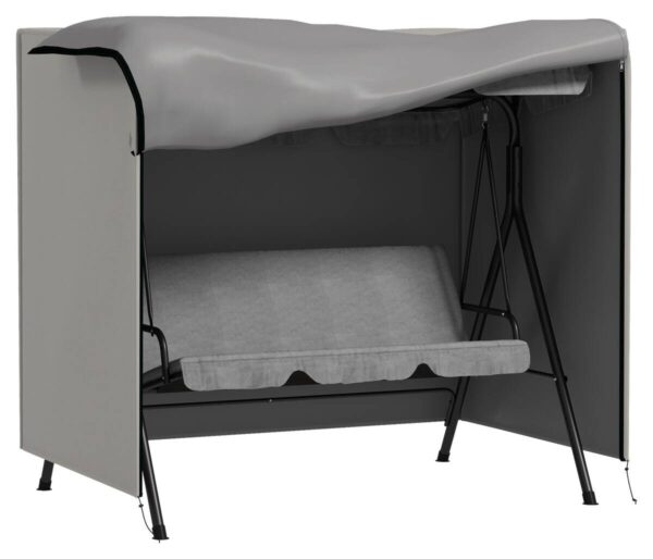 Outsunny Abdeckplane grau Polyester B/H/L: ca. 114x177x152 cm Outsunny Abdeckplane grau Polyester B/H/L: ca. 114x177x152 cm