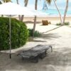 4255633557742-9 Outsunny Feldbett, Campingbett, campingliege mit Seitentasche, Klappbett mit Kopfkissen