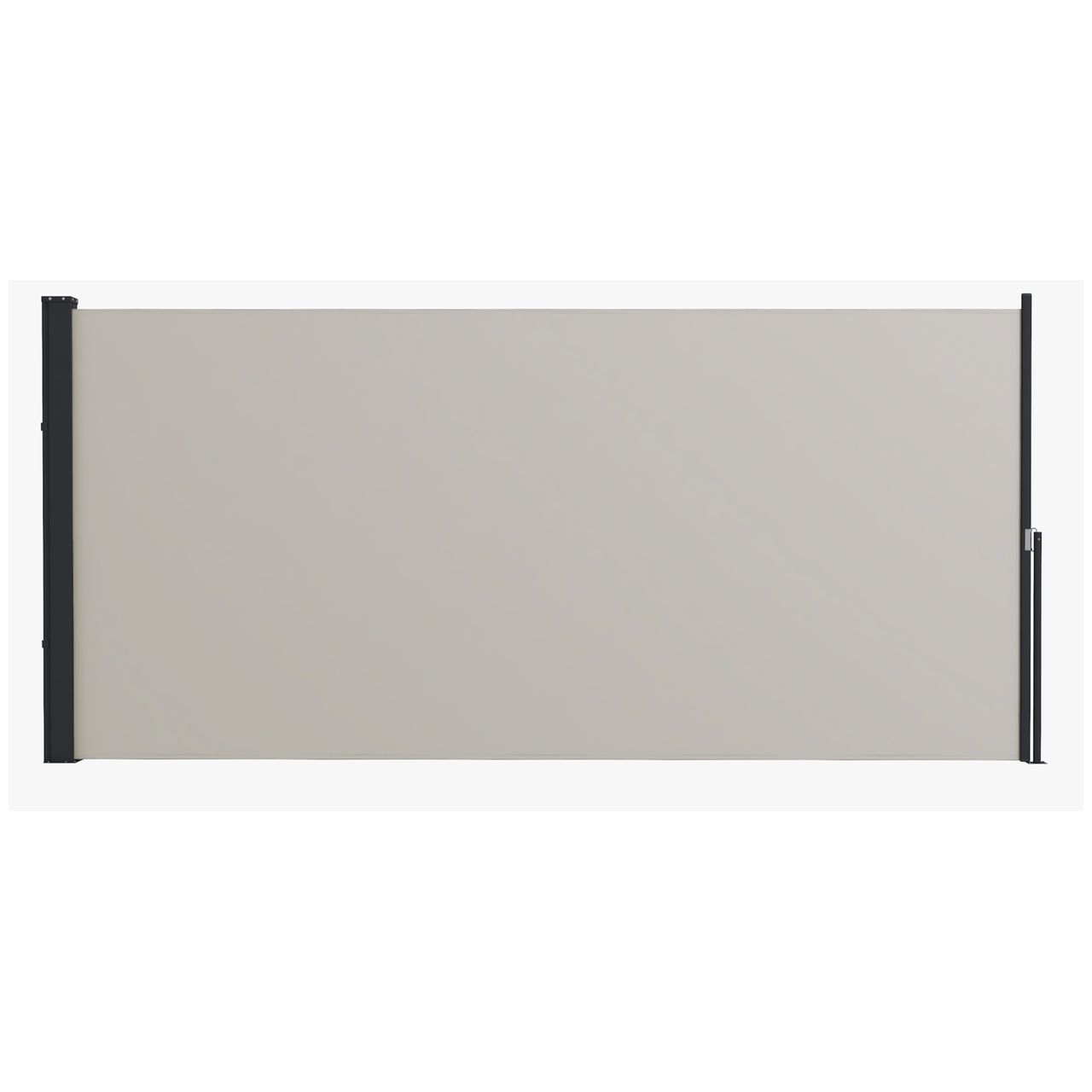Outsunny Seitenmarkise, 300 x 140cm Gartenmarkise, Sichtschutzwand mit UV – Schutz