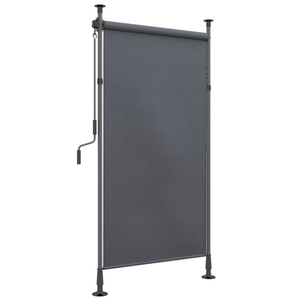 4255633559371-1 Outsunny Senkrechtmarkise mit Sonnenschutz, 150 x 220 – 310cm Balkonsichtschutz, Polyester