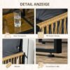 Outsunny 4 tlg. Rattan Gartenmöbel – Set, sitzgruppe mit Kissen für Garten, Terrasse