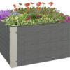 Outsunny Hochbeet grau Polypropylen B/H/L: ca. 60x60x30 cm