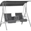 Outsunny Hollywoodschaukel schwarz Metall B/H/L: ca. 110x165x175 cm Outsunny Hollywoodschaukel schwarz Metall B/H/L: ca. 110x165x175 cm