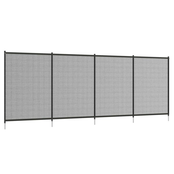 4255633563309-1 Outsunny Teichzaun, 365 x 126 cm Gartenzaun, 4er Set Dekorative Poolzaun mit Fuß