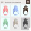 4255633564795-6 Outsunny Adirondack Gartenstuhl Holzstuhl Hochlehner Relaxstuhl Tannenholz Braun