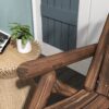 4255633564795-8 Outsunny Adirondack Gartenstuhl Holzstuhl Hochlehner Relaxstuhl Tannenholz Braun