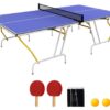 SPORTNOW Tischtennisplatte blau Stahl B/H/L: ca. 152,5x76x274 cm