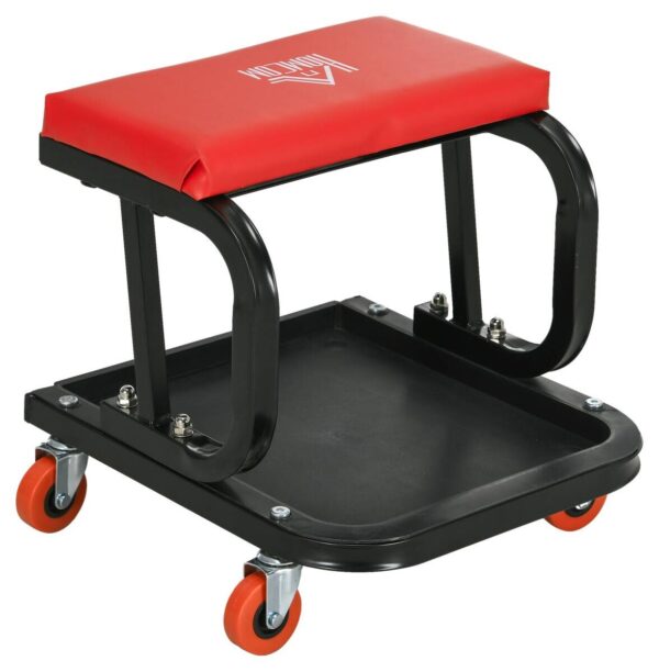 Werkstatthocker rot B/H/L: ca. 35x37x38 cm
