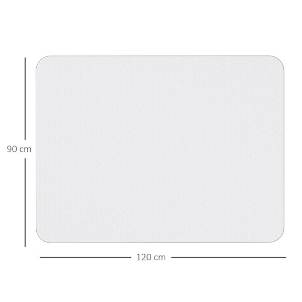 HOMCOM Bodenschutzmatte 90 x 120 cm Bürostuhl Unterlage in Transparent