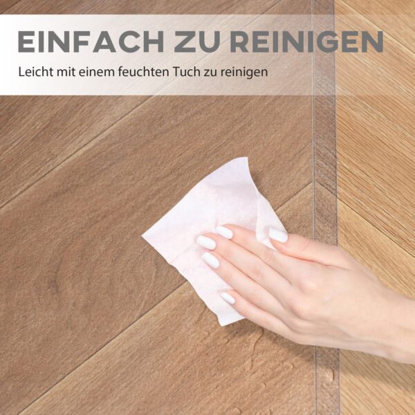 HOMCOM Bodenschutzmatte 90 x 120 cm Bürostuhl Unterlage in Transparent