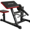 SPORTNOW Beinstrecker schwarz Kunstleder B/H/L: ca. 95x80x105 cm